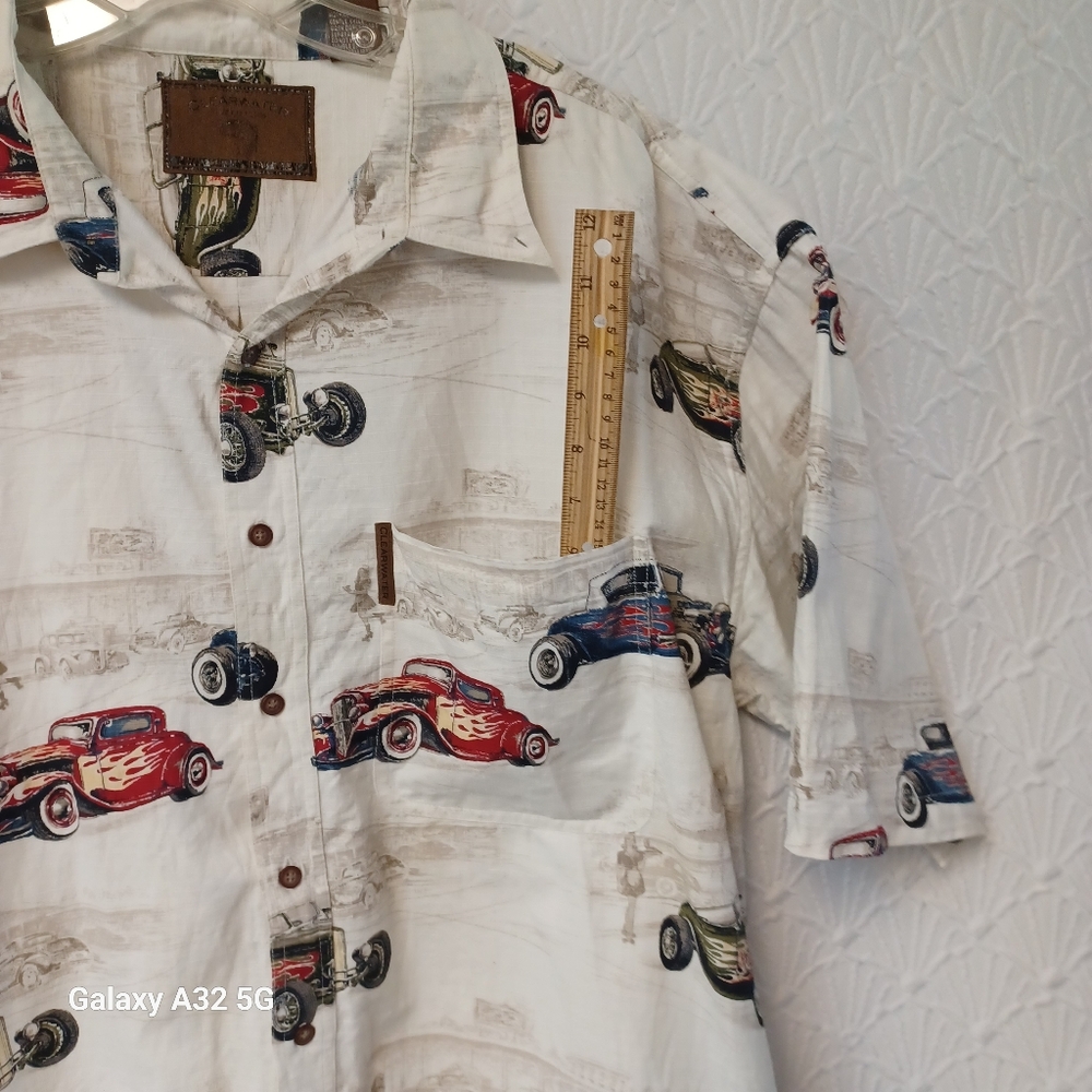 Clearwater Outfitters Size XXL Men's Classic Car Print Shirt - Picture 7 of 16